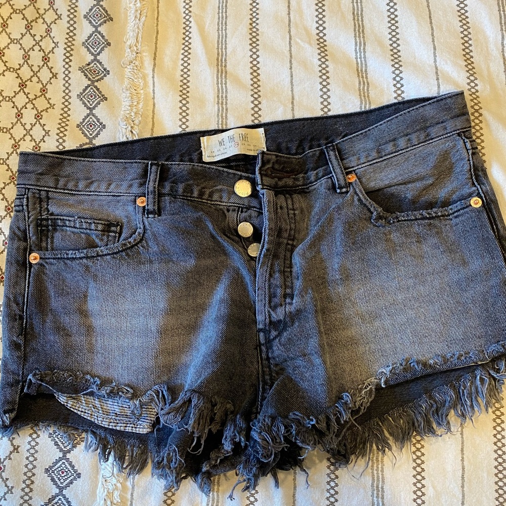 Free People Denim Cutoff Shorts Size 28